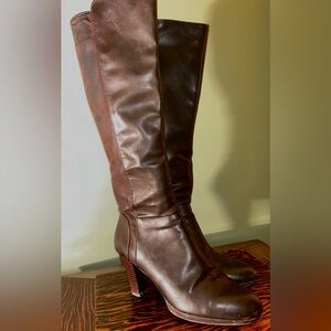 Elegant Brown Knee-High Women's Boots